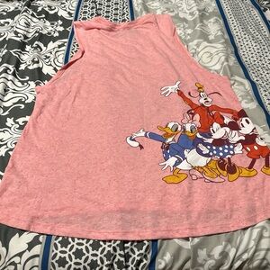 Pink Disney Tank Top with Characters